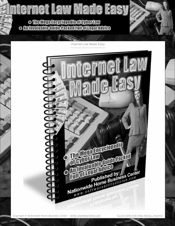 Product picture Internet Law Made Easy eBook